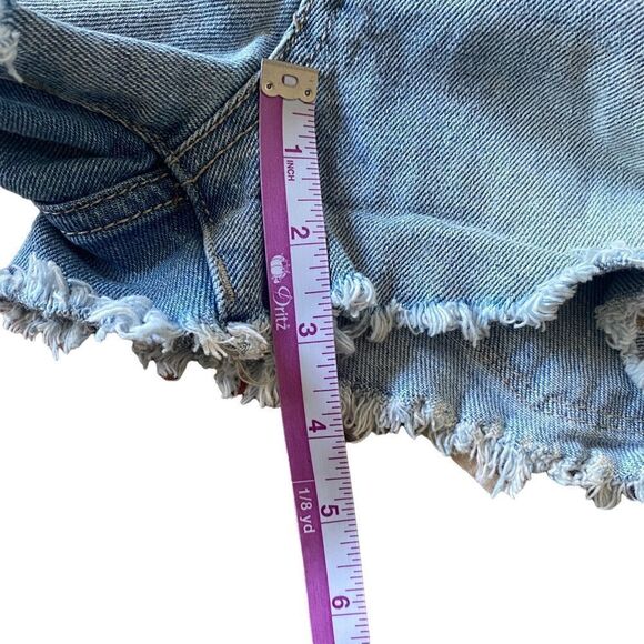Mossimo High Rise Denim Shorts Sz 4/27 - Picture 5 of 7